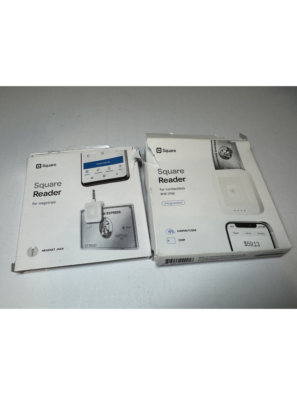 2 Square Reader for Contactless and Chip and Magstrip, Untested